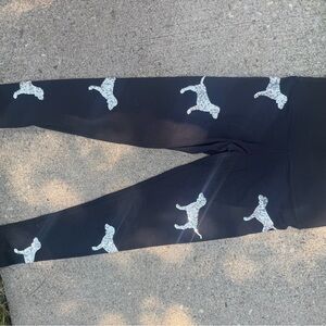 Victoria Secret leggings with sequin dogs